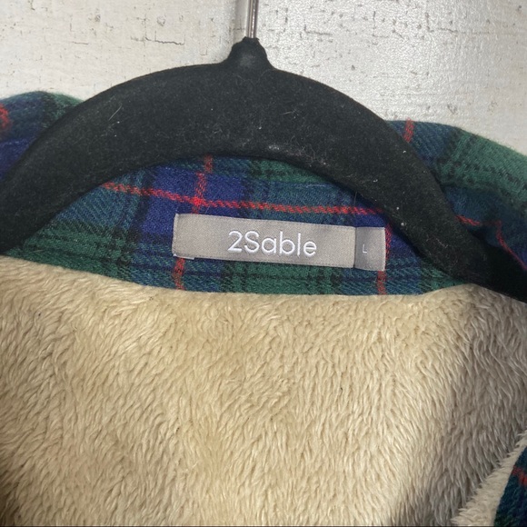 Fleece-lined Flannel Shirt / Jacket / Coat - Picture 5 of 8